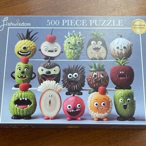 500 Piece Puzzle - Colorful Fruit Characters